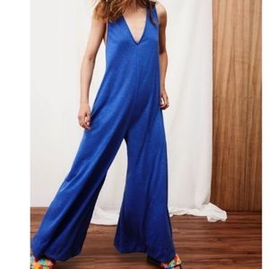 Free People Fulton Beach Jumpsuit in Blue